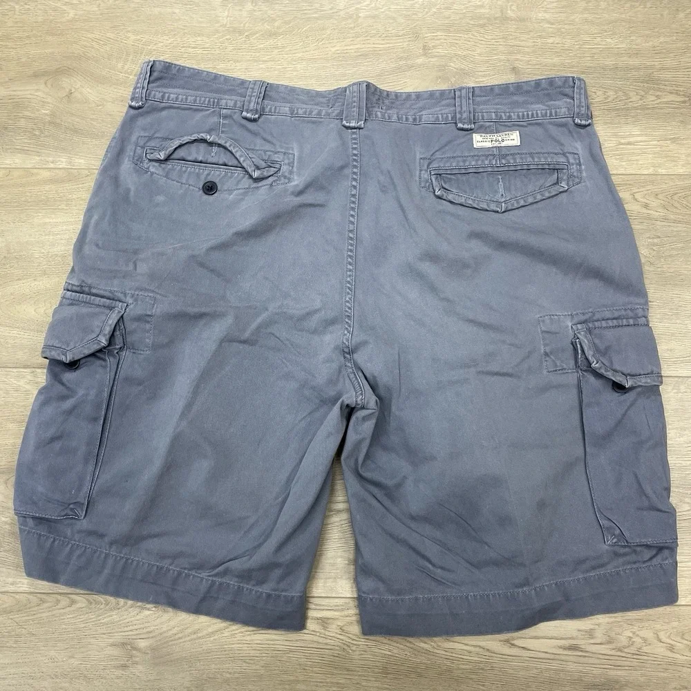 Polo Ralph Lauren Gray Blue Men Cargo Pants Sz 44B READ